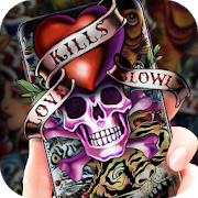 Graffiti Skull Theme-SocialPeta