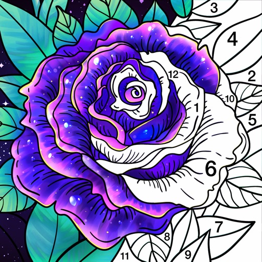 Coloring Book! Paint by Number-SocialPeta