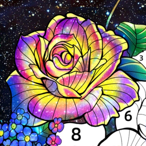 Flower Coloring by Number Game-SocialPeta