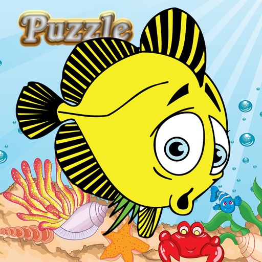 Toddler Sea Fish Jigsaw Puzzle Activity Educational Games-SocialPeta