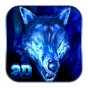 3D VR Live Ice Wolf theme-SocialPeta