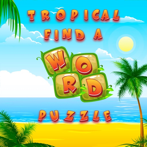 Tropical Find a Word Puzzle-SocialPeta