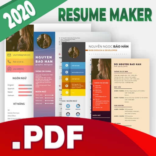 Resume Maker - Export by PDF-SocialPeta