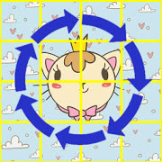Super rotating puzzle-SocialPeta