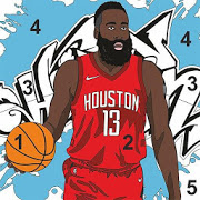 Basketball Sandbox - Tap color by number-SocialPeta